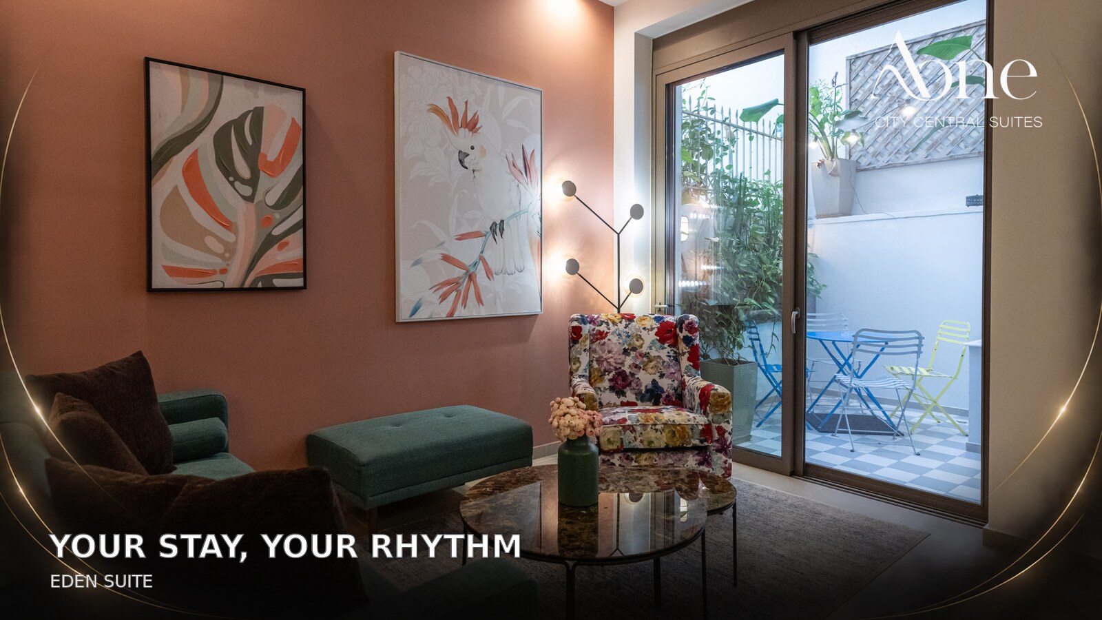 Eden Suite at AONE City Central Suites for a self-catering stay in Kalamata — interior view