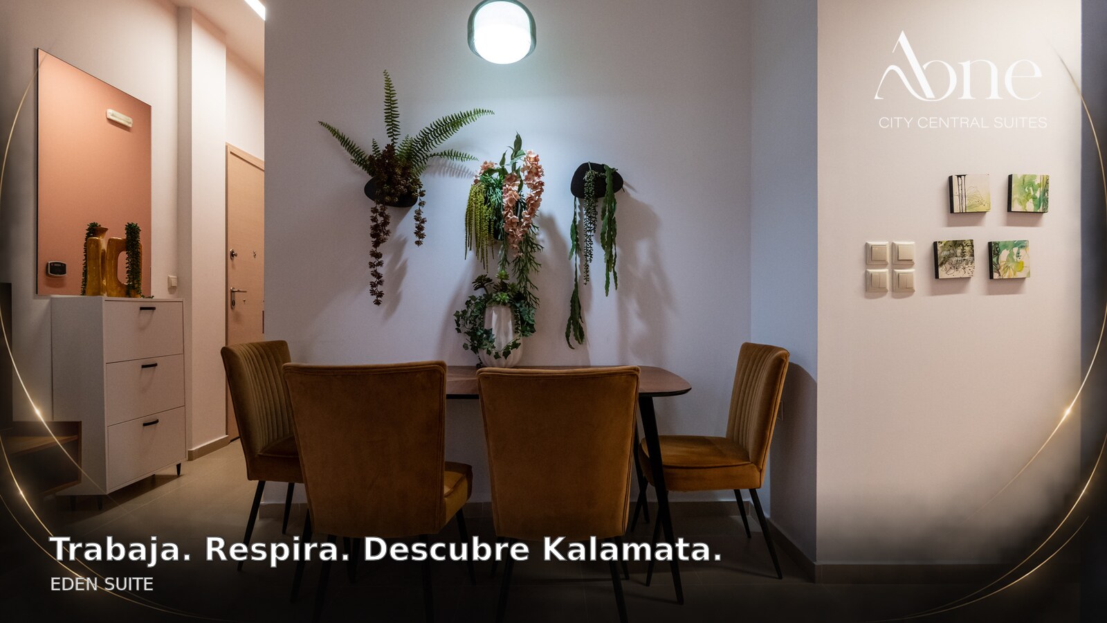 Eden Suite de AONE City Central Suites para un viaje de negocios a Kalamata — vista interior