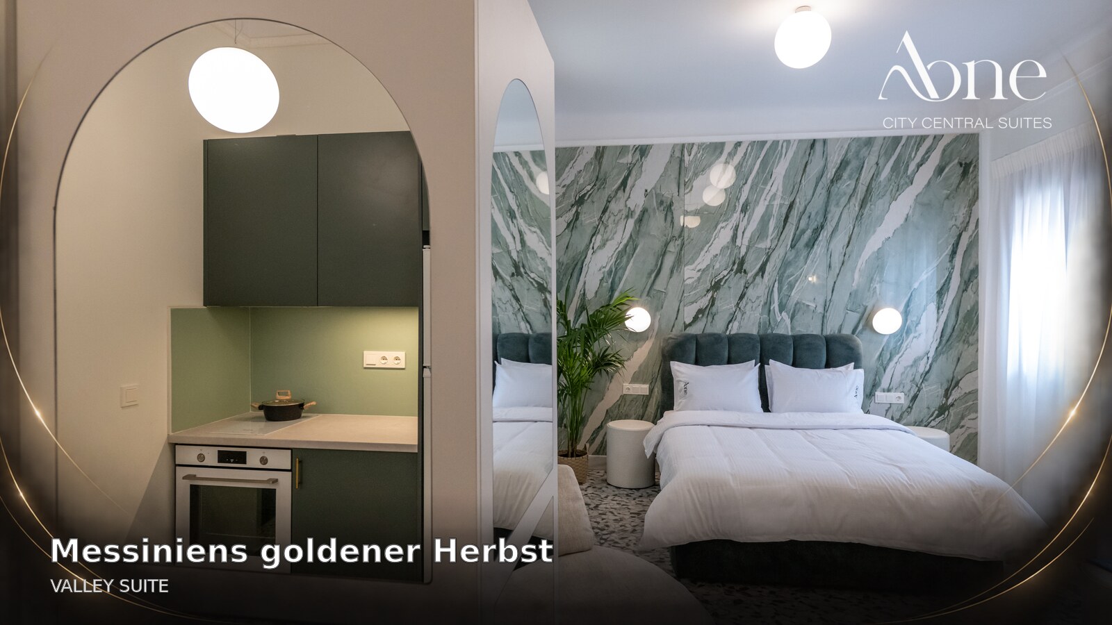 Valley Suite im AONE City Central Suites zur Olivenzeit in Messinien — Innenansicht